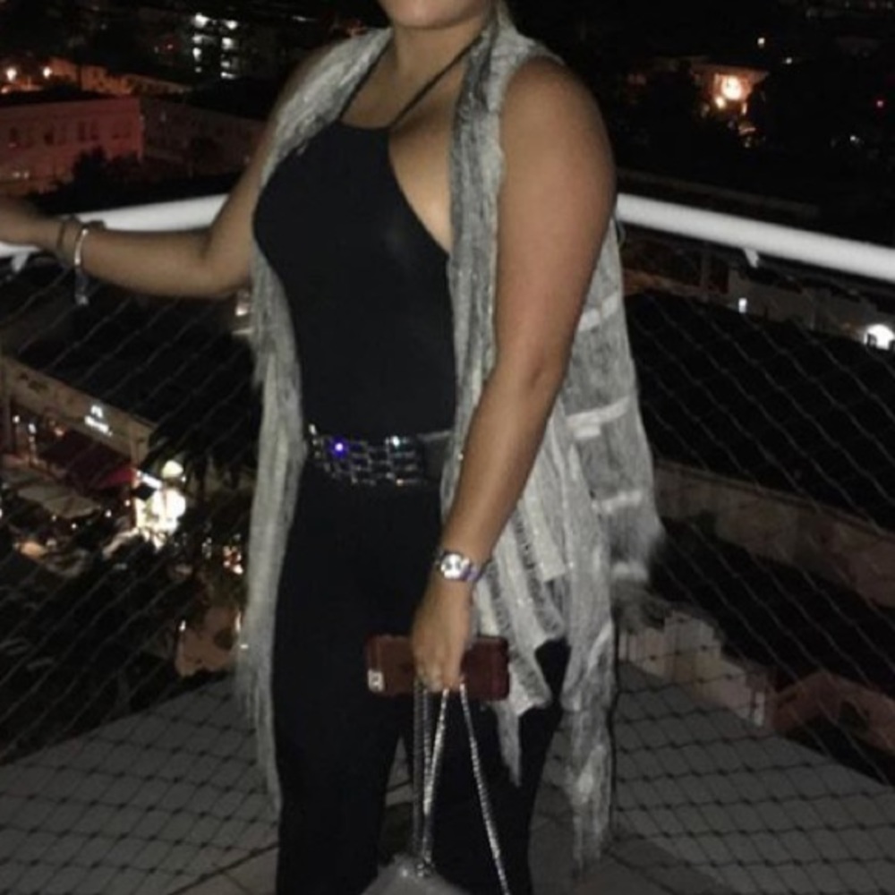 Silver fridge vest coverup